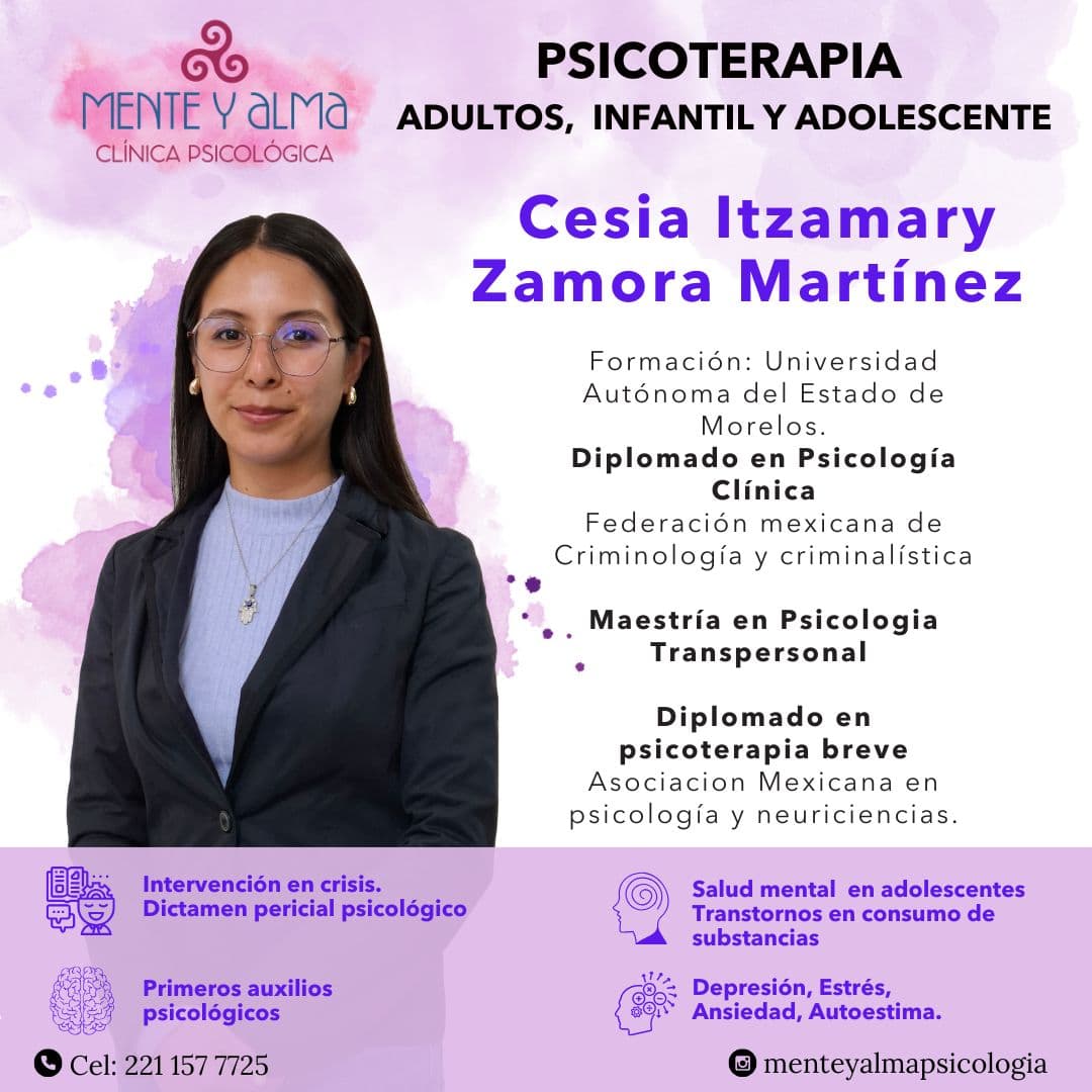 Foto de Lic. Cesia Itzamary Zamora Martínez